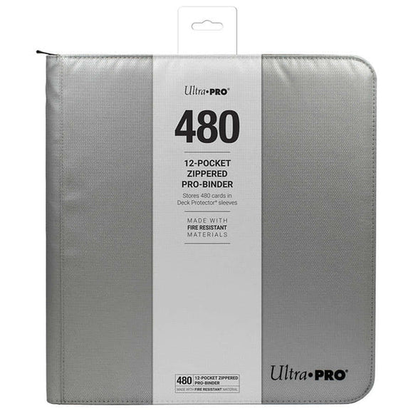ultra pro football card binder Ultra Pro 12-Pocket Zippered Pro-Binder (Fire Resistant) – CrazyO's PokeStop
